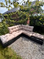 Gartenlounge Loungeset Polyrattan mit Sitzkissen, Palettenkissen Baden-Württemberg - Nagold Vorschau