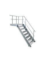 7 Stufen + Podest Treppe Geländer rechts B 100 cm H 120 - 160 cm Nordrhein-Westfalen - Hamminkeln Vorschau