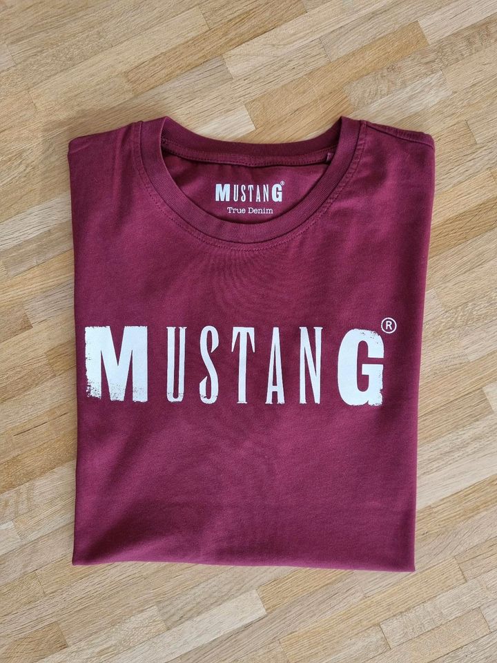 Mustang Shirt Größe M dunkelrot in Hamburg