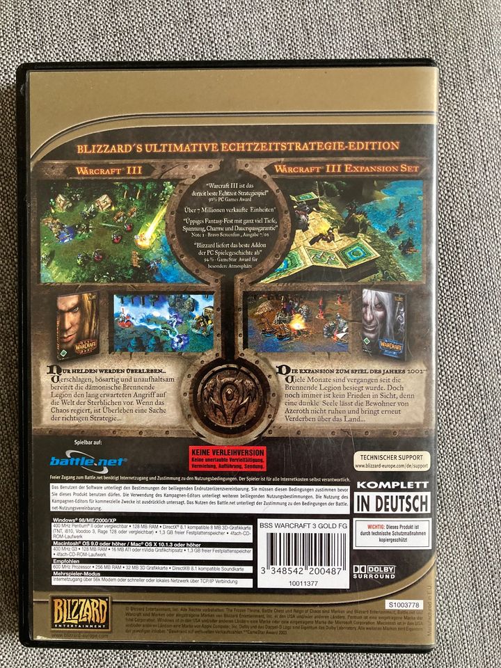 Warcraft 3 Reign of Chaos + The Throzen Throne Erweiterung in Heidelberg