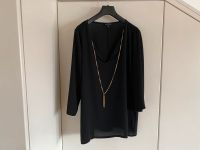 Stylische Damen-Bluse von Vestino in schwarz mit Kette, Gr. 36 Hessen - Gießen Vorschau