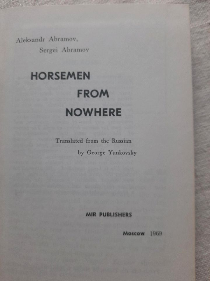 Horsemen from Nowhere - Russich Sci-Fi 1969 in Hohenbollentin