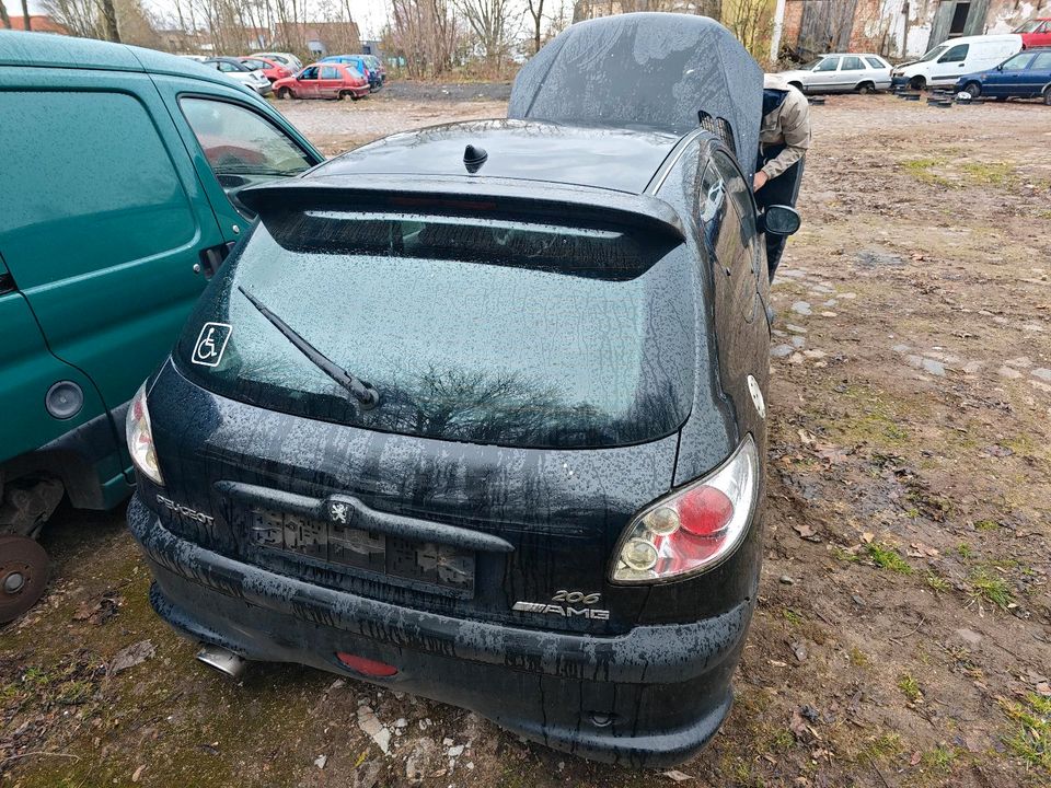 Peugeot 206 Heckklappe mit Spoiler in Oschersleben (Bode)