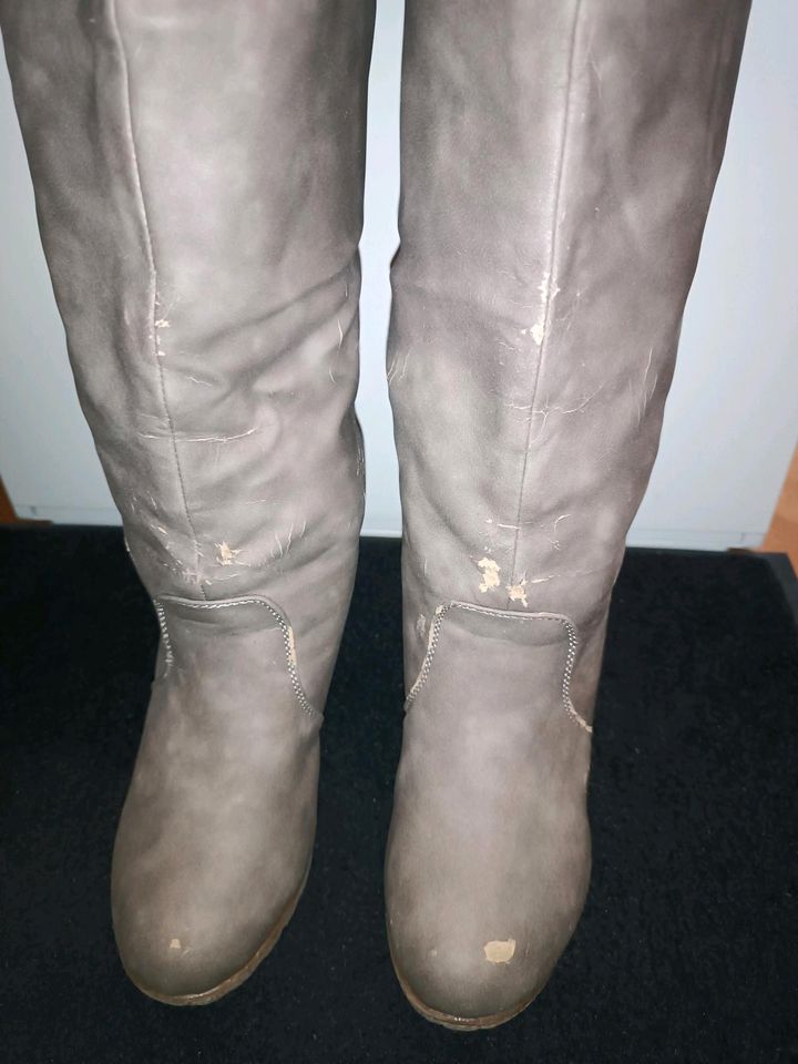 Stiefel Beige 37 in Karlsruhe