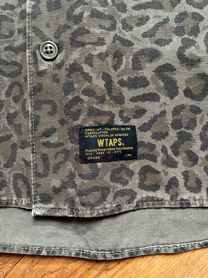 WTAPS Shirt Leoprint Camouflage size3/L made in Japan in Stuttgart