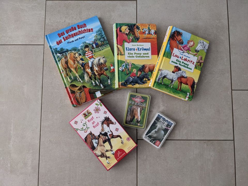 Kinderbücher Pferdebücher Pferdespiel Pferde Kartenspiele in Beckum