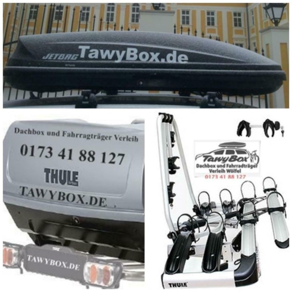 Dachbox Thule PACIFIC 600 Vermietung Verleih mieten in Treuchtlingen