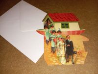 Hochzeit Haus Karton Karte Vintage UK Halcyon Cards 1980er Kreis Pinneberg - Elmshorn Vorschau