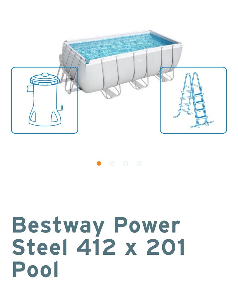 Bestway Power Steel 412 x 201 Pool in München