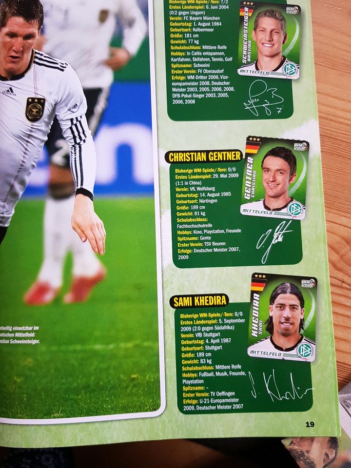 Fussball Sticker Album WM 2010 Goal, komplett bebildert in Herford