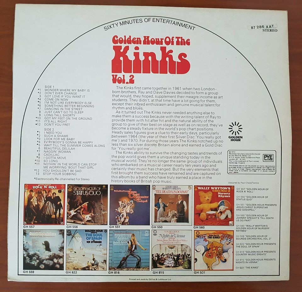 THE KINKS - GOLDEN HOUR OF THE KINKS VOL.2 Vinyl, LP in Hamburg