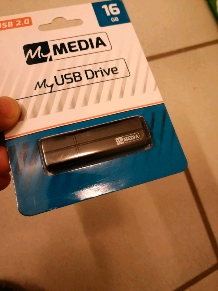 Neu opv USB Stick 16 GB Gigabyte schwarz in Worms