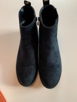 Stiefelette neu dunkelblau,Velourleder Niedersachsen - Büddenstedt Vorschau