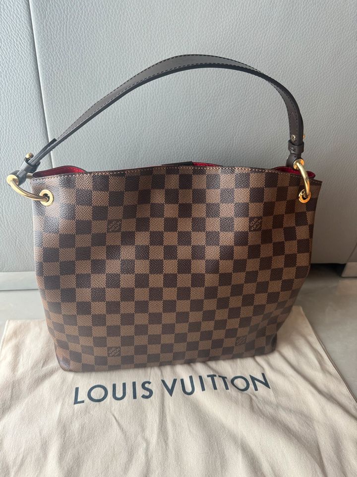 Louis Vuitton Graceful PM Damier Ebene Shopper Tasche + Rechnung in Raunheim