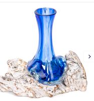 Vase blau(Glas) auf Wurzel -neu- OVP Mecklenburg-Vorpommern - Greifswald Vorschau