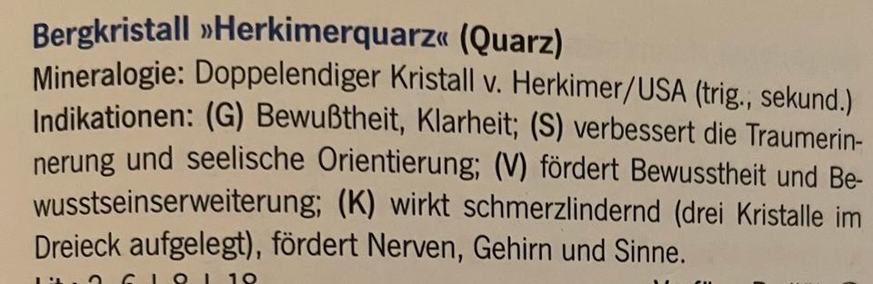 5 kleine Herkimer-Kristalle (Schmerzlindernd/Bewusstheit) in Algermissen