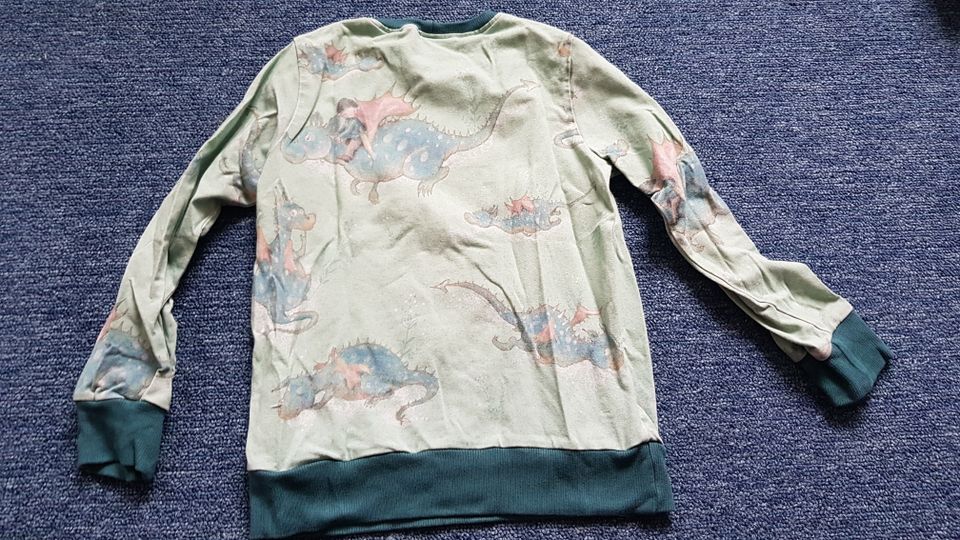 Handmade Langarmshirt / Pullover Drachenreiter 110/116 in Dresden