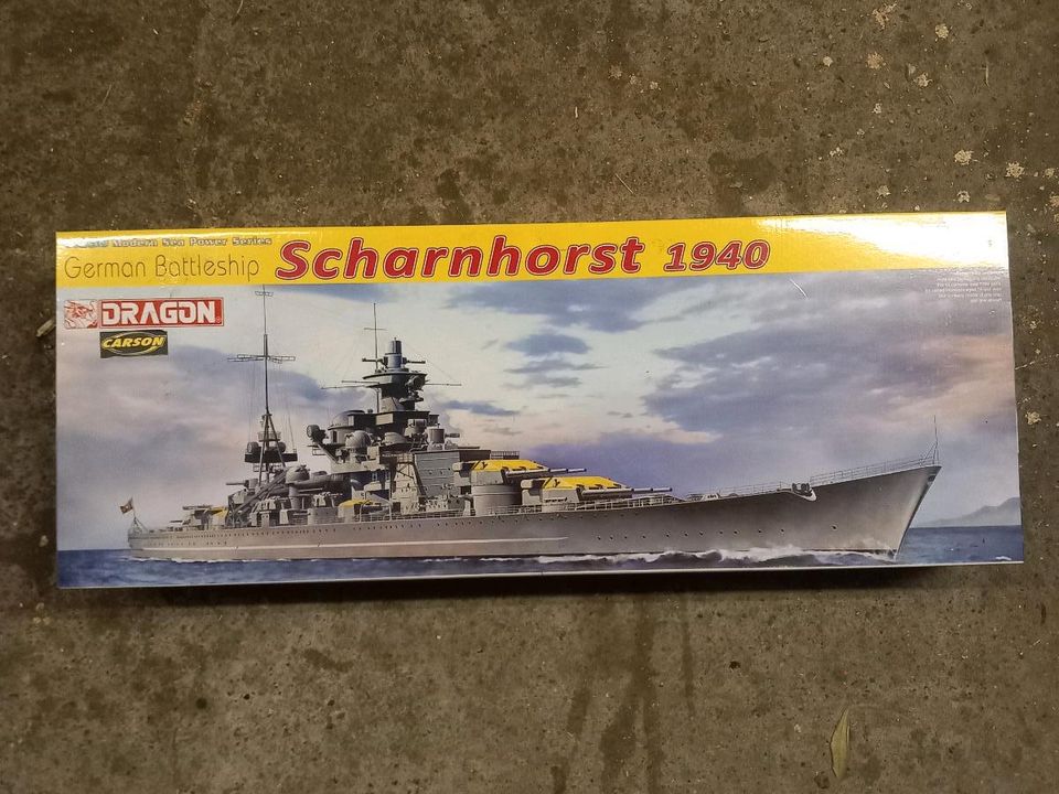 Modellschiff German  Battleship Scharnhorst 1940 Scale 1:350 in Torgelow