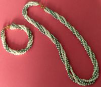 Damen Perlenkette mit Armkette weiss  Silber Bayern - Klosterlechfeld Vorschau