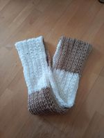 Schal / Loop / Rundschal / Schlauchschal handgestrickt weiß braun Kr. München - Unterschleißheim Vorschau