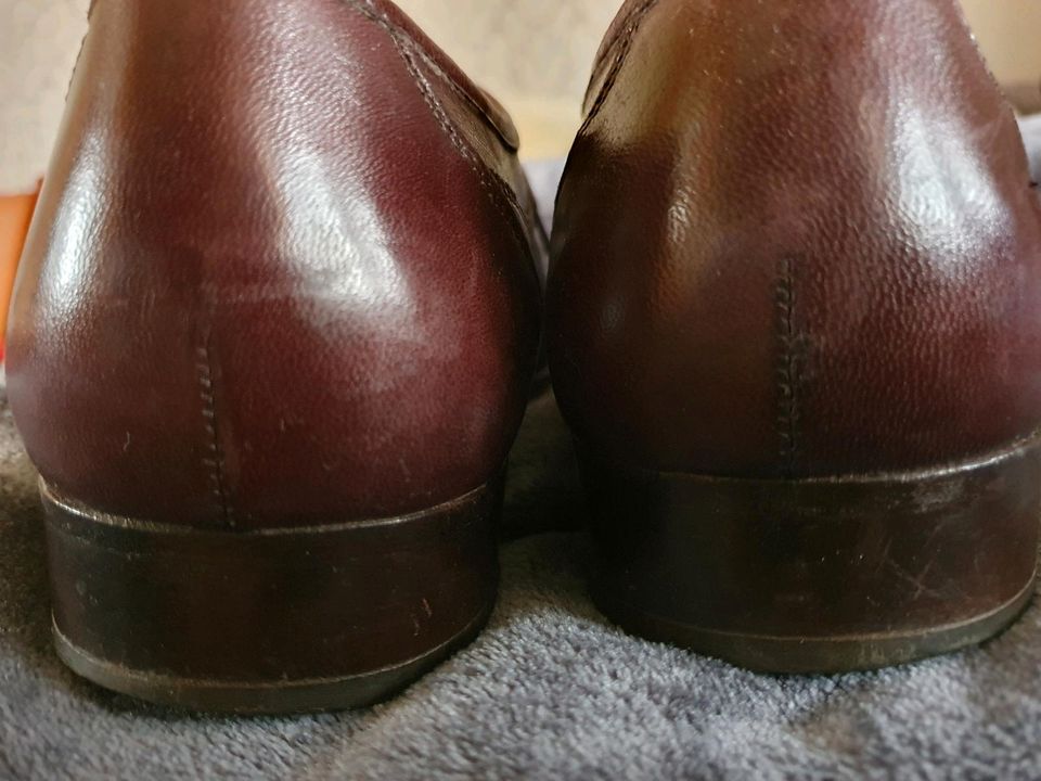 *SIOUX* Herren Schnürschuhe Echt Leder Braun Gr. 7 1/2 in Wistedt