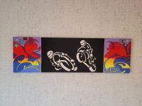 Wandbild Leinwand 1,00 x 0,30 m Motorrad Graffiti Rheinland-Pfalz - Eimsheim Vorschau