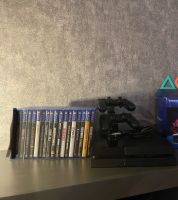PlayStation 4 mit 2 Controllern + 16 Spielen Hessen - Büttelborn Vorschau