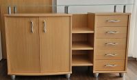 Anrichte / Sideboard in Buche Nachbildung mit Glasplatte Nordrhein-Westfalen - Lichtenau Vorschau