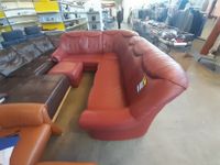 Wohnlandschaft / Sofa / Couch mit Hocker Leder - HH140501 Nordrhein-Westfalen - Swisttal Vorschau