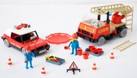 Vintage Playmobil Feuerwehr Leiterwagen FireChief Figuren+Zubehör Düsseldorf - Pempelfort Vorschau