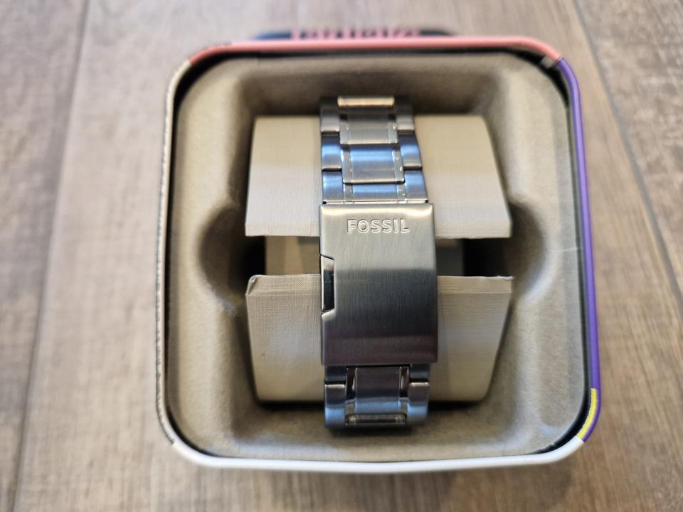 Fossil BQ2384 Herrenuhr Flynn Automatik Edelstahl Anthrazit in Radebeul