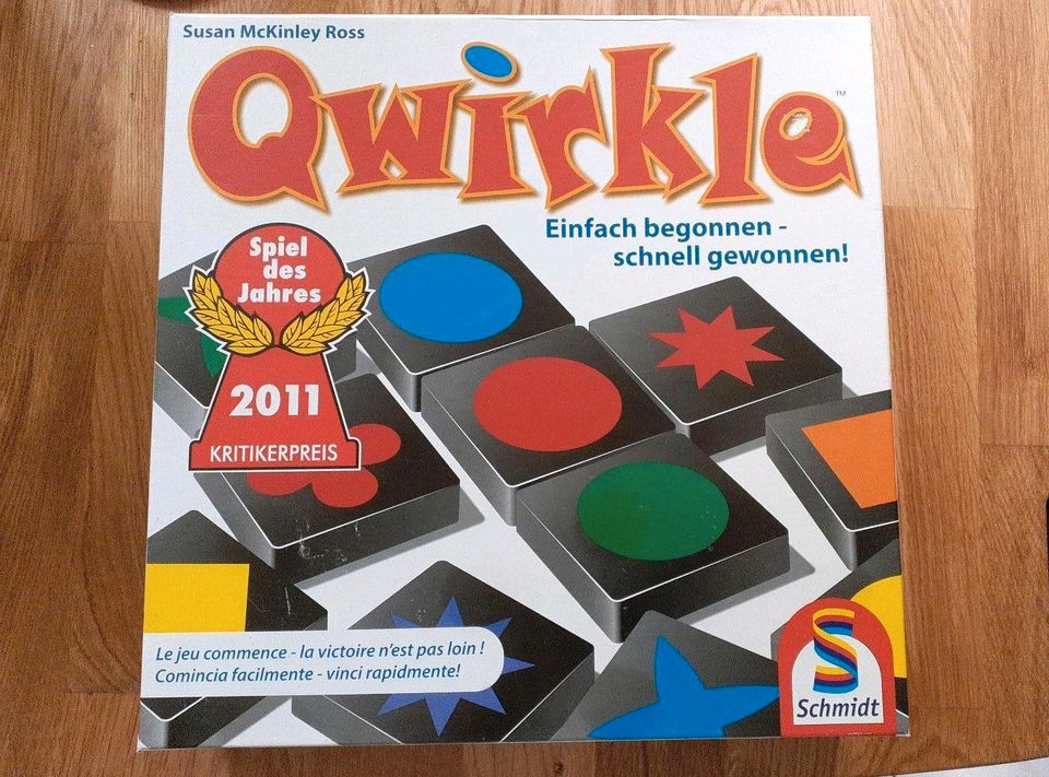 Spiele Qwirkle Scheiss drauf Stapelmännchen Ratz Fatz Uhr ABC in Frankfurt (Oder)