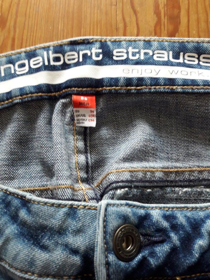 Engelbert Strauss 7 pocket Jeans lightwashed e.s. XL in Hünfeld