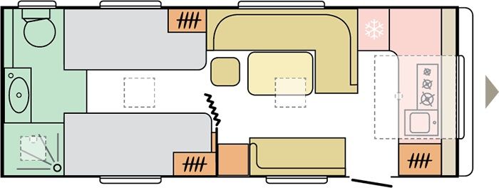 Adria Adora 613 HT-ALU-ALDE-Fußbodentemper.-Stausystem in Giebelstadt