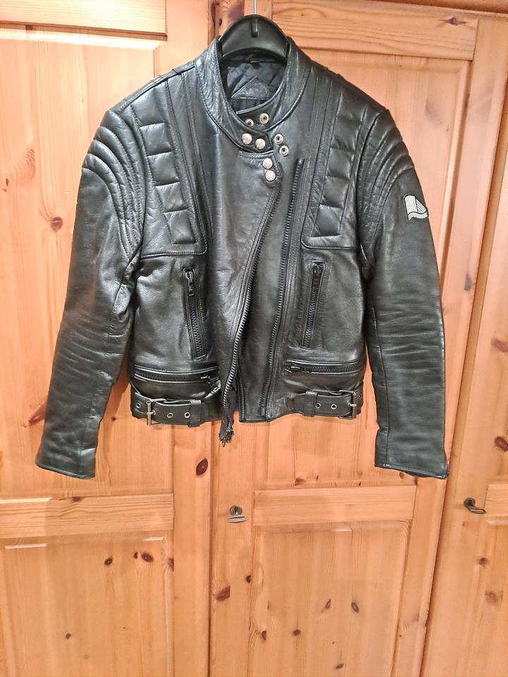 Krawehl Lederjacke Motorrad Leder Jacke gr 40 38 36 Oldtimer in Wissen