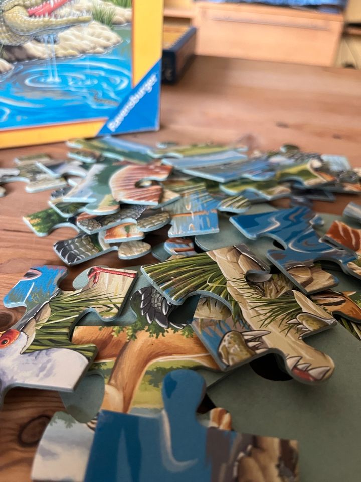 Ravensburger Puzzle + Schleich Krokodil in Obersulm