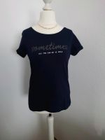 Orsay T-Shirt dunkelblau Gr M mit Print Baden-Württemberg - Herbrechtingen Vorschau