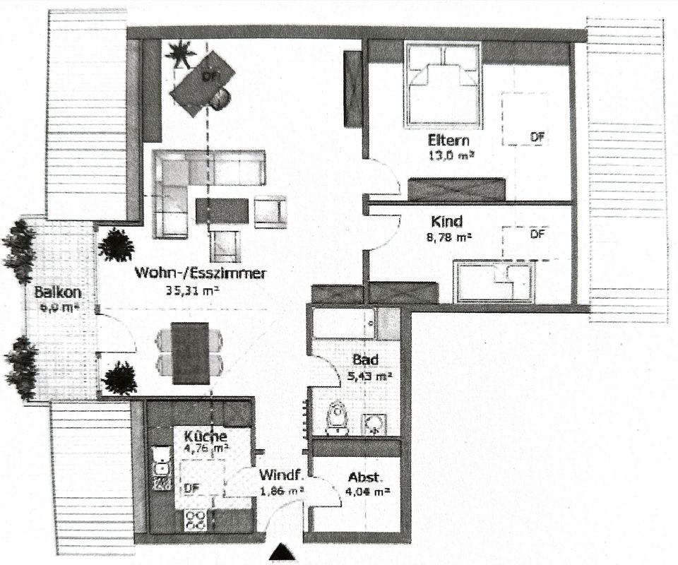 Renovierte 3-Zimmer-Wohnung inkl. TG-Stellplatz, Balkon, Klimaanlage uvm. ideal für Paare & Singles! in Obertshausen