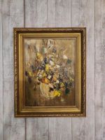 Bild Gemälde impressionistische Blumen, Original, Goldene Rahmen Nordrhein-Westfalen - Unna Vorschau