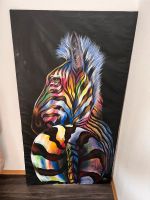 Leinwand / Gemälde Zebra aus Sansibar Niedersachsen - Selsingen Vorschau