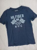 Tommy Hilfiger Shirt Gr 128, Junge, navy, Samtprint Bayern - Thierhaupten Vorschau