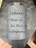 Zuhause Schild Höhe 41cm Bremen - Huchting Vorschau