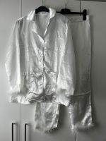 Schlafanzug Pyjama weiß Federn Bride Hochzeit L / M Bayern - Augsburg Vorschau