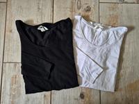 Umstandsmode Langarmshirt 2Stk. Schwarz & weiß H&M Mama Gr.L Nordrhein-Westfalen - Kevelaer Vorschau