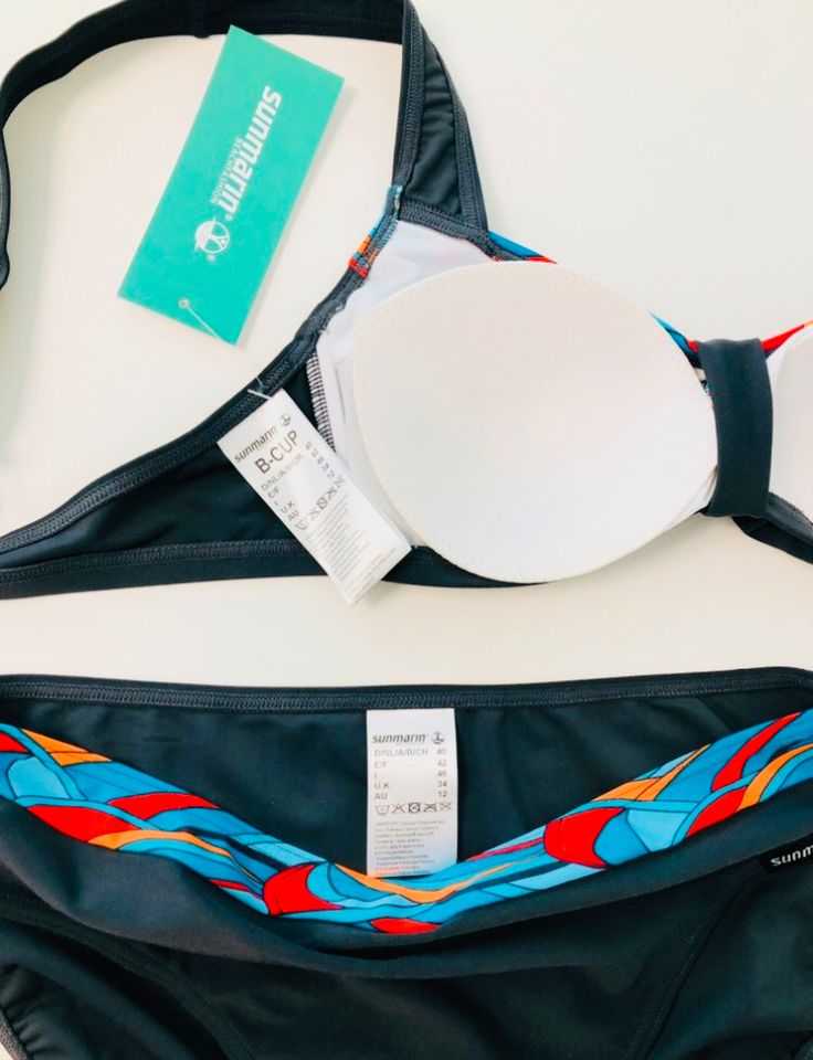 SUNMARIN  ⭐️Bikini mit kontrastfarbenem Bund Badeanzug Größe L; in Köln