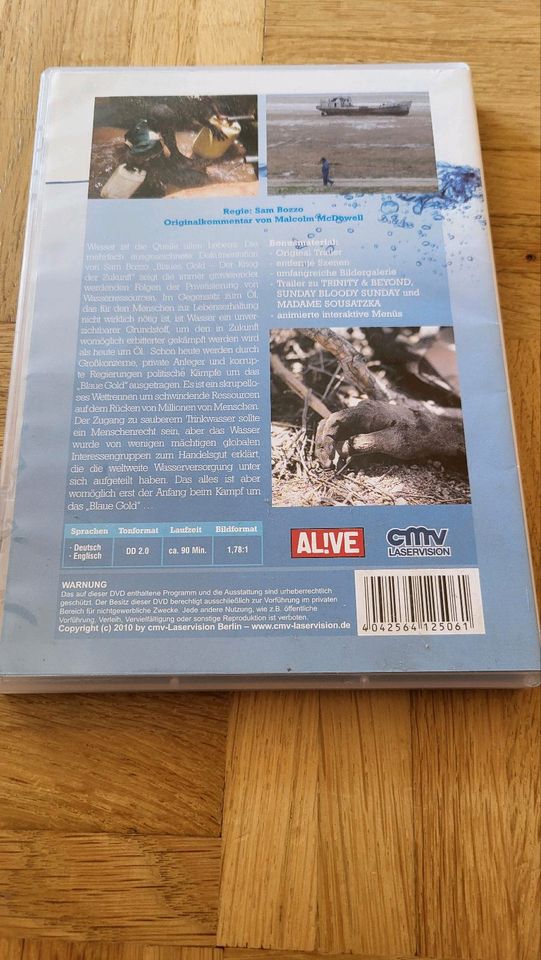 DVD - Blaues Gold, Krieg der Zukunft - spannende Doku über Wasser in Neustetten