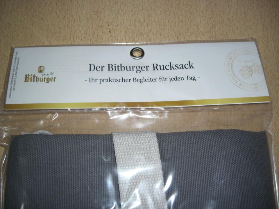 Bitburger Rucksack "Bitte ein Bit" Original Verpackt Rucksack in Aachen