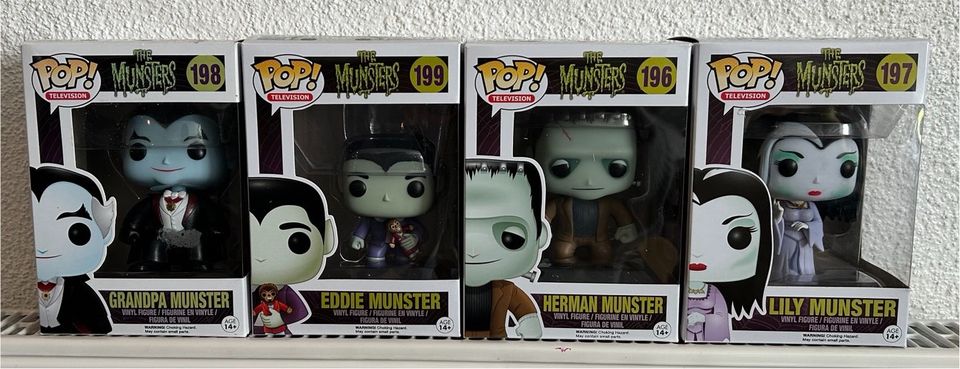 The Munsters Funko Pop Set Figur Grandpa Eddie Herman Lily Munste in Herschweiler-Pettersheim