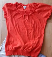 Bluse orange mit Rüschen Gr. 36-38 Bayern - Hemau Vorschau