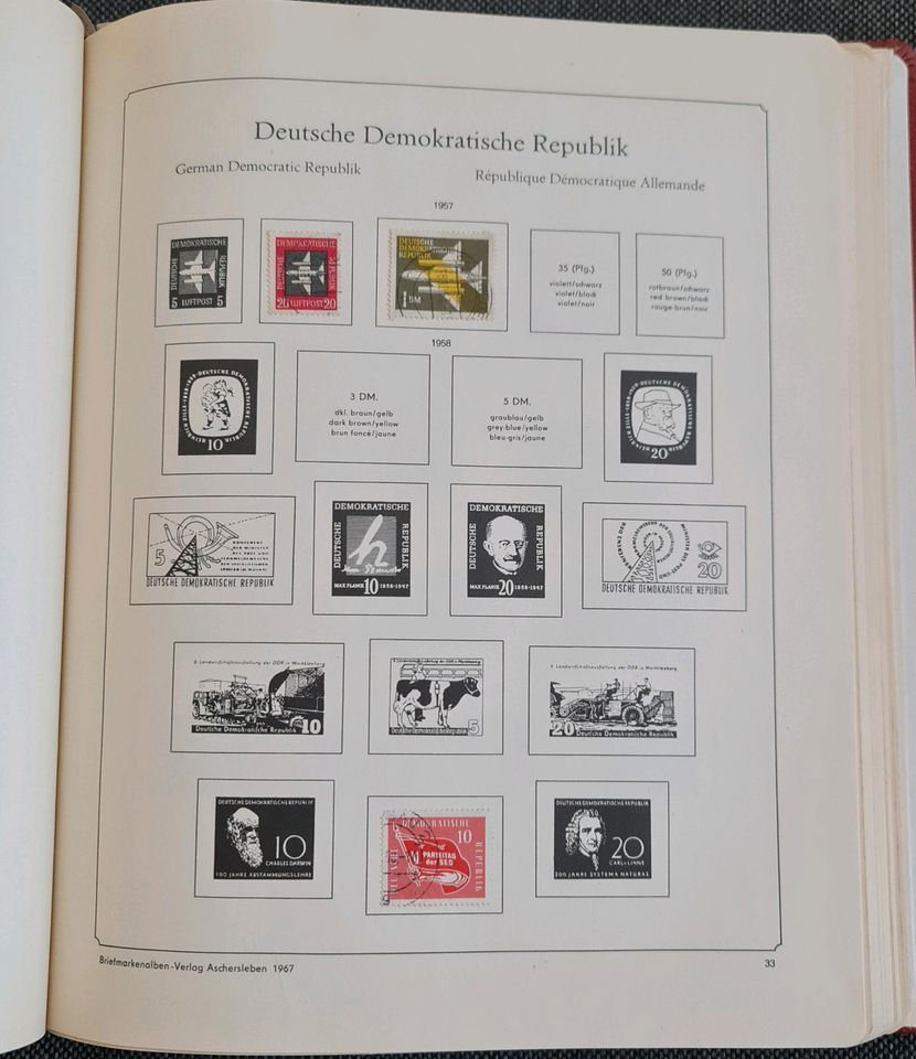 Abria Briefmarken Album 1949 - 1970 DDR mit ca 290 Marken in Magdeburg